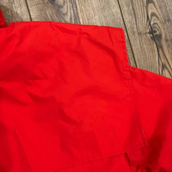 Fox Fire “Aussie Traveler” Red Hooded Rain Jacket – Size Large Outdoor Hiking - Picture 8 of 11